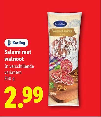 Salami met walnoot