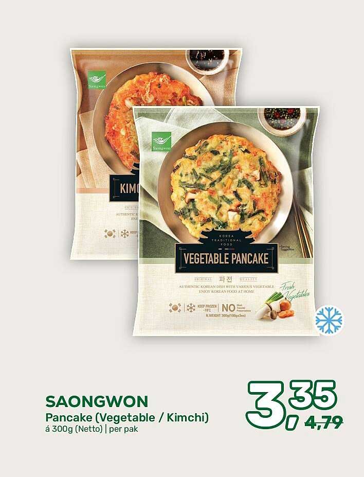 SAONGWON Pancake (Vegetable / Kimchi) á 300g (Netto) | per pak