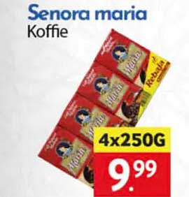 Senora maria Koffie 4x250G