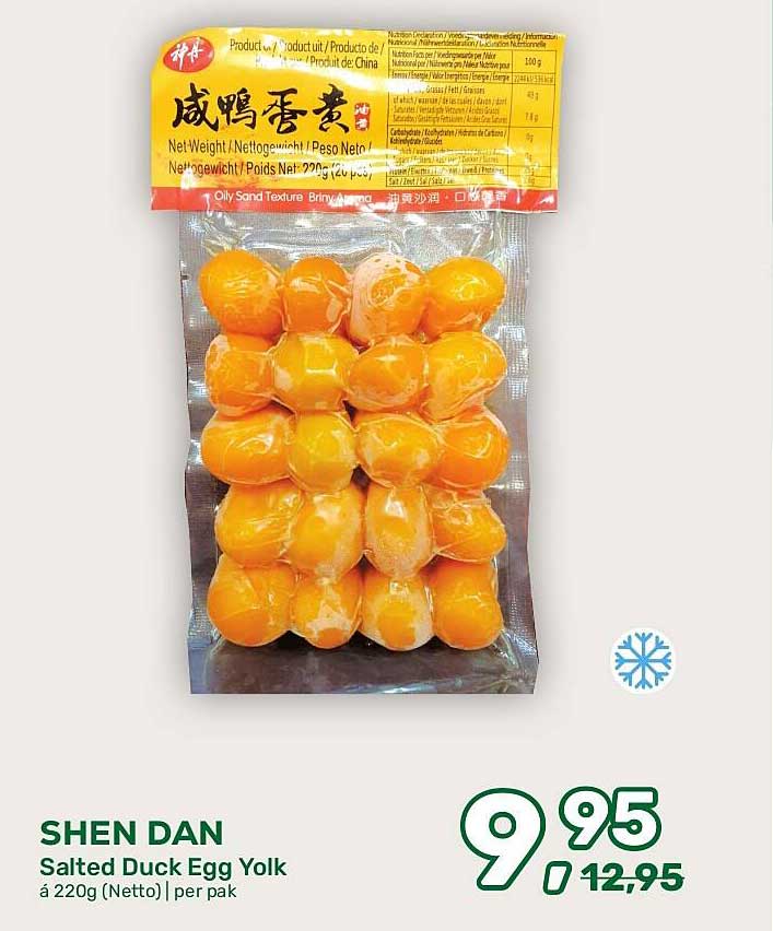 SHEN DAN Salted Duck Egg Yolk