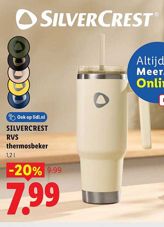 SILVERCREST RVS thermosbeker 1,2 l