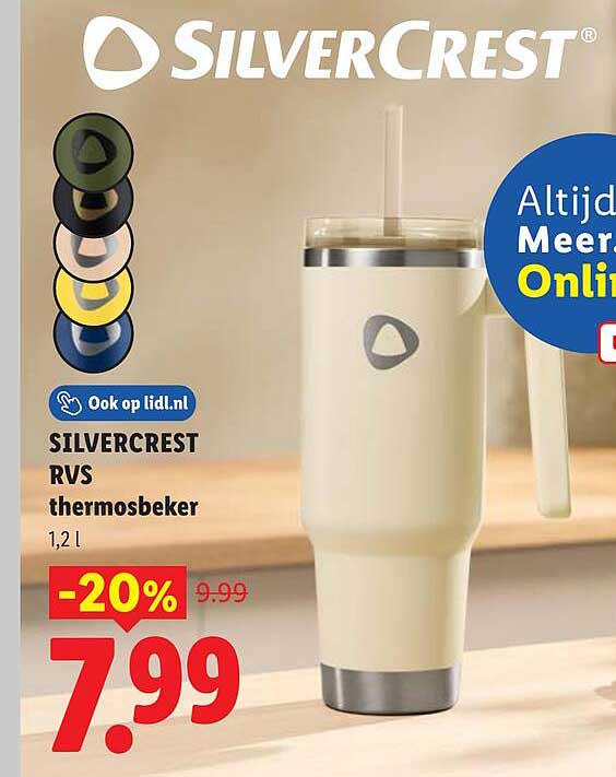 SILVERCREST RVS thermosbeker 1,2 l