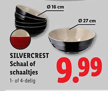 SILVERCREST Schaal of schaaltjes 1- of 4-delig