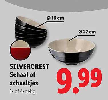 SILVERCREST Schaal of schaaltjes 1- of 4-delig