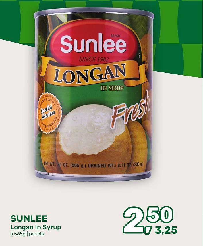 Sunlee Longan In Syrup á 565g | per blik
