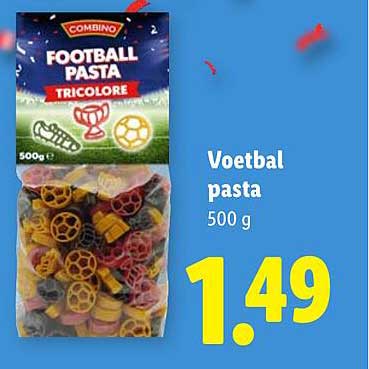 Voetbal pasta 500 g
