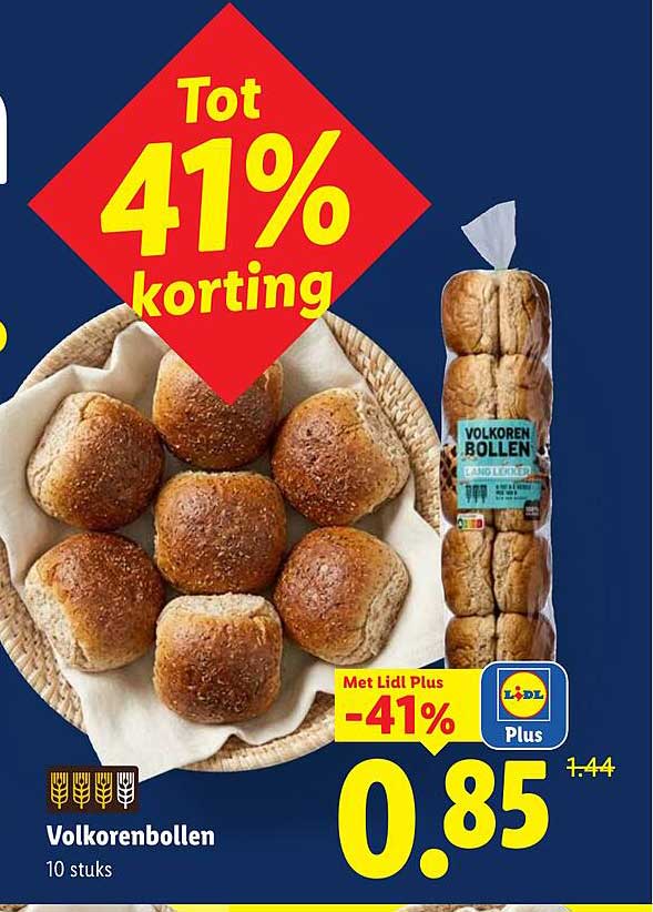 Volkorenbollen 10 stuks