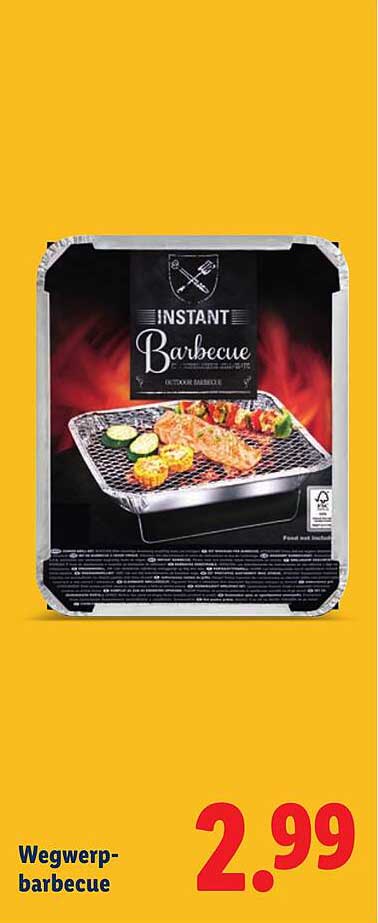 Wegwerp-barbecue