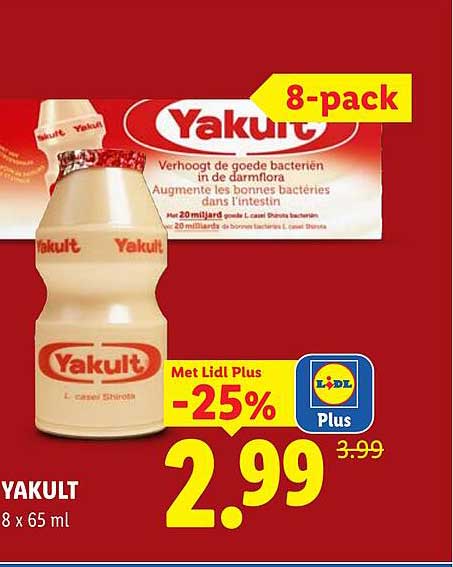 YAKULT 8 x 65 ml -25%