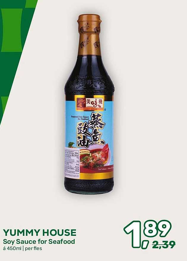 YUMMY HOUSE Soy Sauce for Seafood à 450ml | per fles