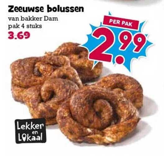 Zeeuwse bollen van bakker Dam pak 4 stuks