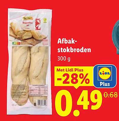Afbak-stokbroden 300 g
