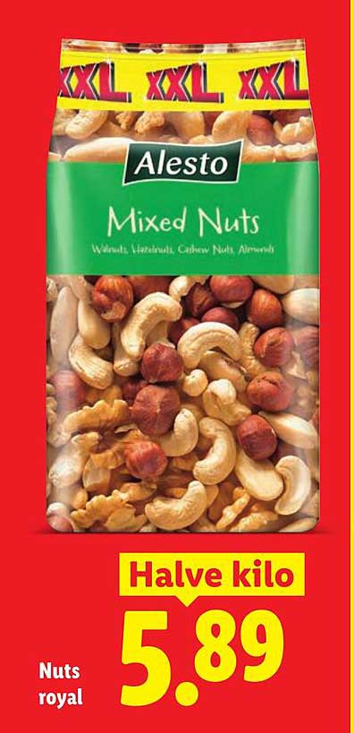 Alesto Mixed Nuts Halve kilo