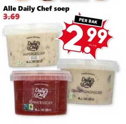 Alle Daily Chef soep