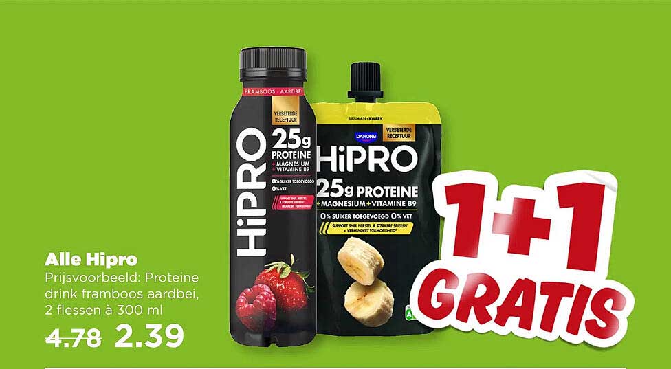 Alle Hipro 1+1 gratis