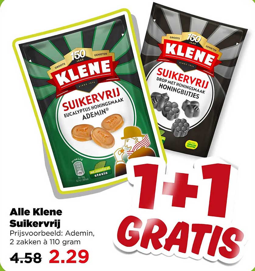 Alle Klene Suikervrij 1+1 gratis