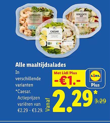 Alle maaltijdsalades