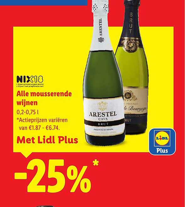 Alle mousserende wijnen -25%