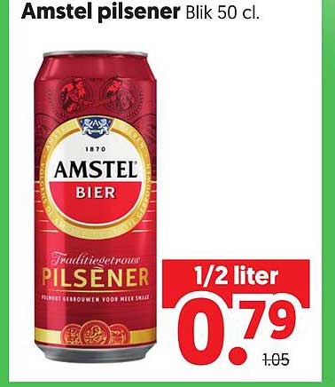 Amstel pilsener Blik 50 cl.