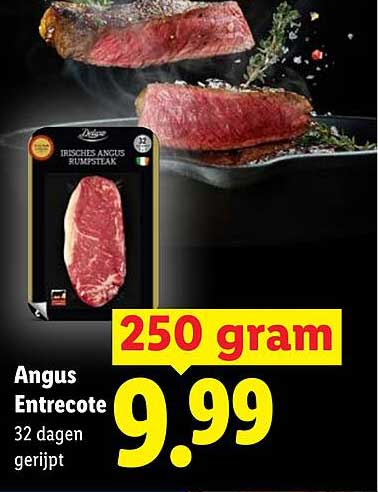 Angus Entrecote 32 dagen gerijpt 250 gram