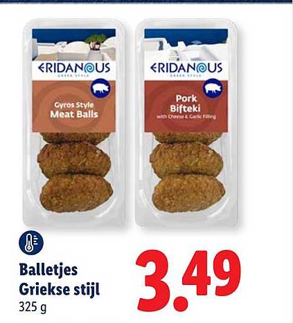 Balletjes Griekse stijl 325 g