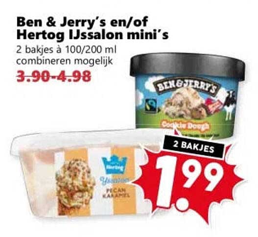 Ben & Jerry's en/of Hertog IJsallon mini's