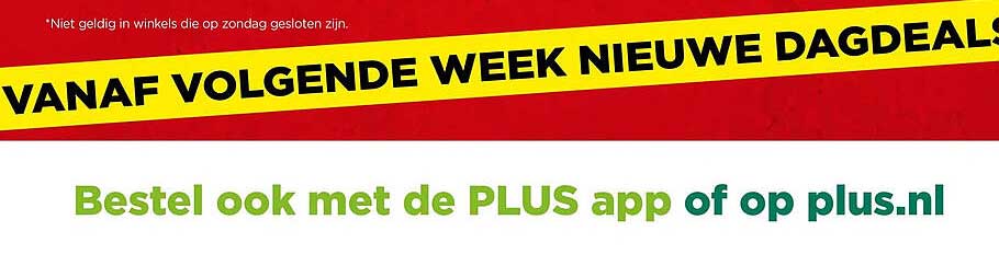 Bestel ook met de PLUS app of op plus.nl