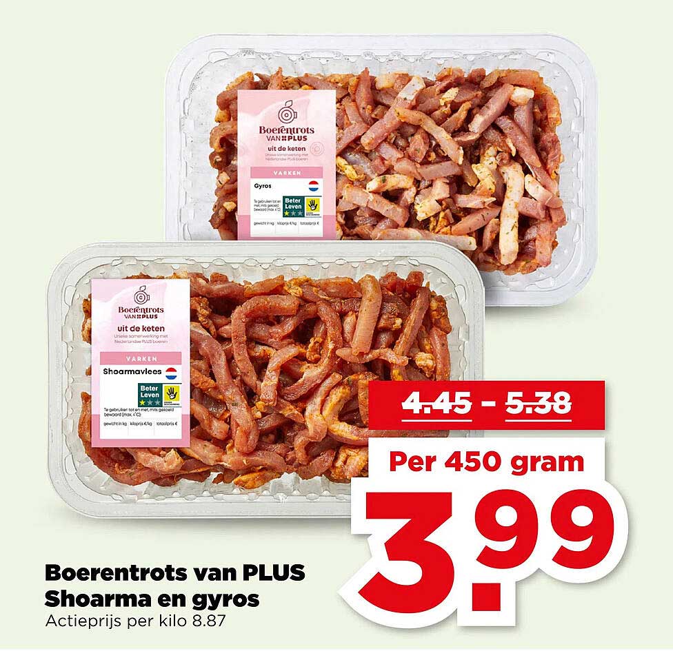 Boerentrots van PLUS Shoarma en gyros