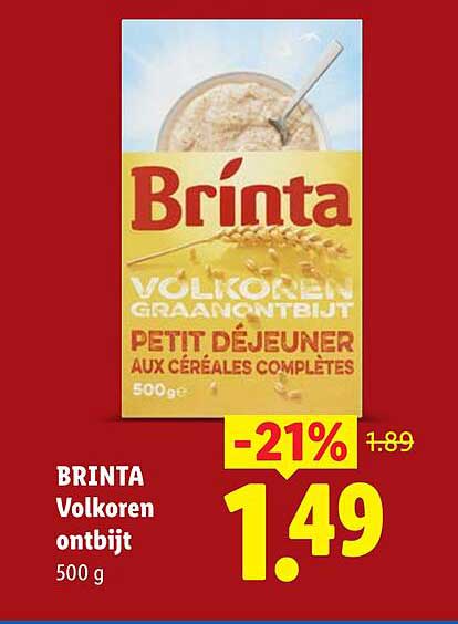 BRINTA Volkoren ontbijt 500 g