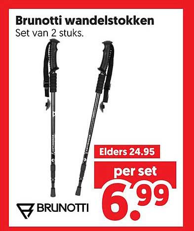 Brunotti wandelstokken Set van 2 stuks