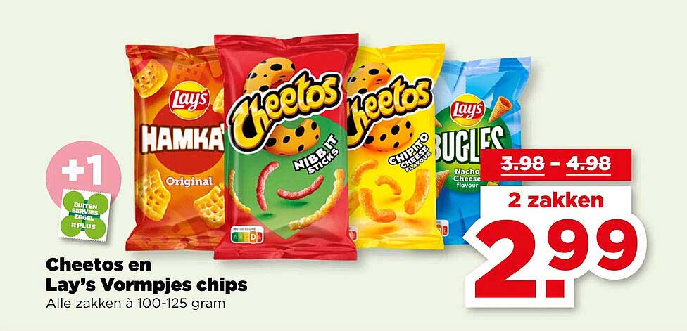 Cheetos en Lay’s Vormpjes chips