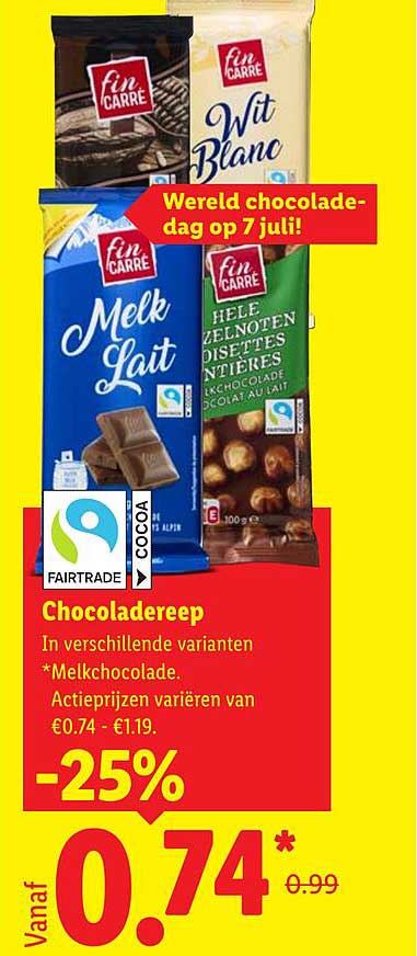 Chocoladereep -25%