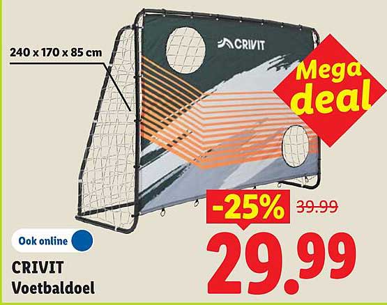 CRIVIT Voetbaldoel Mega deal -25%