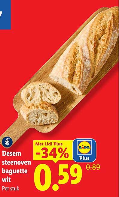 Desem stenenoven baguette wit