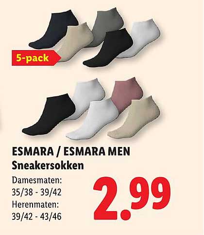 ESMARA / ESMARA MEN Sneakersokken