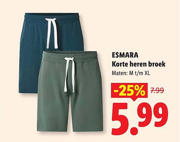 ESMARA Korte heren broek