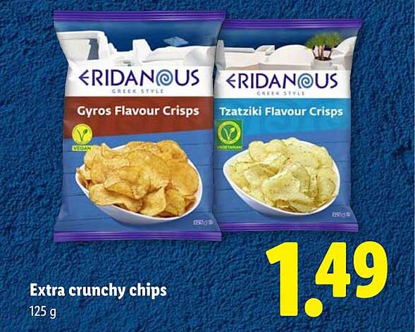 Extra crunchy chips 125 g