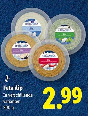 Feta dip In verschillende varianten 200 g