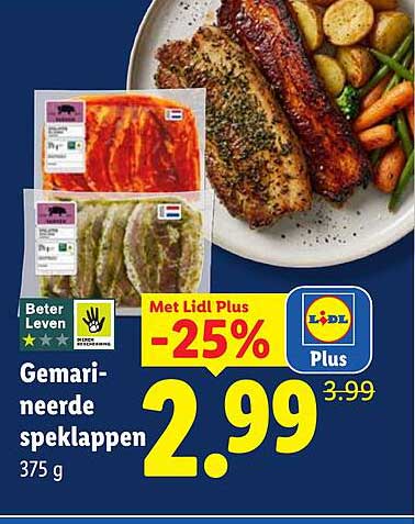 Gemarineerde speklappen