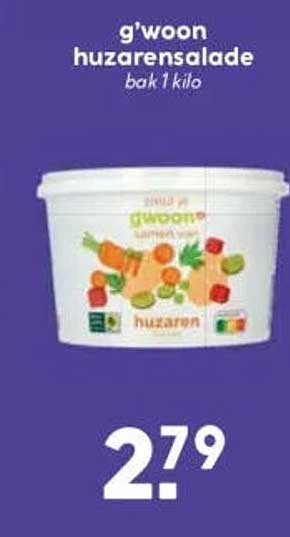 g'woon huzarensalade bak 1 kilo