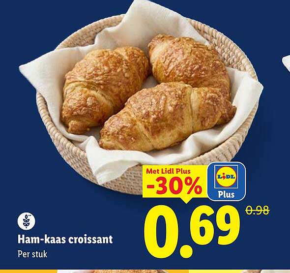 Ham-kaas croissant
