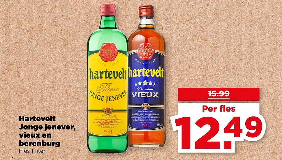 Hartevelt Jonge jenever, vieux en berenburg