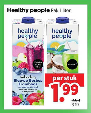 Healthy people Pak 1 liter. per stuk