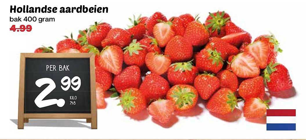 Hollandse aardbeien bak 400 gram