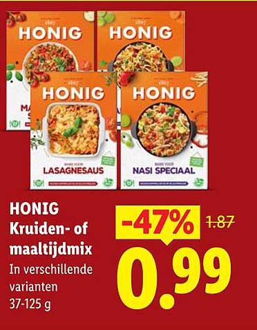 HONIG Kruiden- of maaltijdmix
