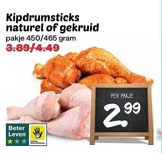 Kipdrumsticks naturel of gekruid
