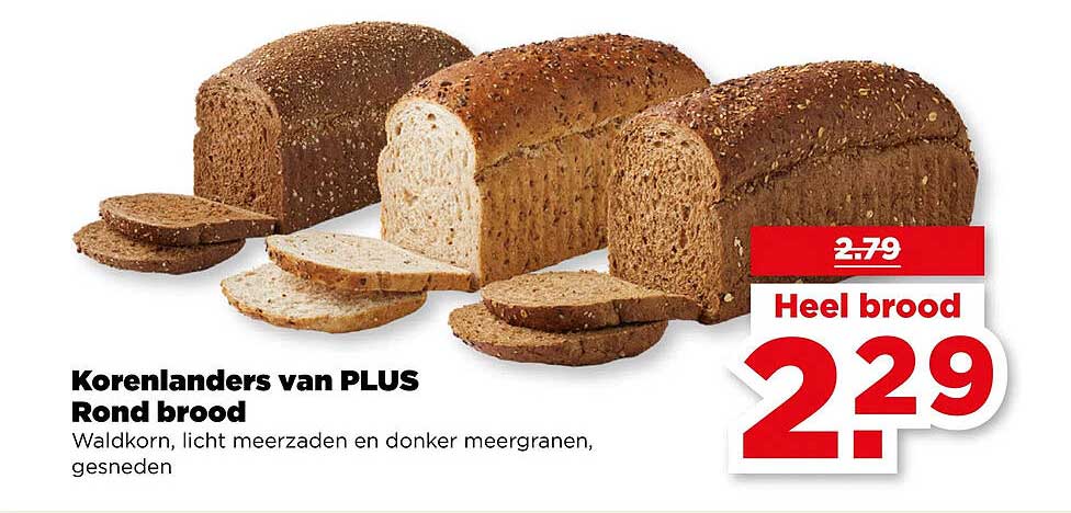 Korenlanders van PLUS Rond brood