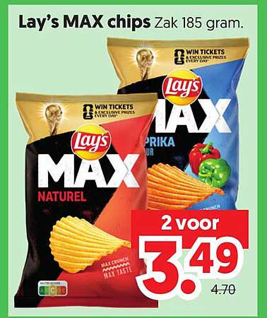 Lay’s MAX chips Zak 185 gram