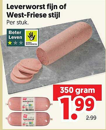 Leverworst fijn of West-Friese stijl