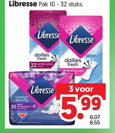 Libresse Pak 10 - 32 stuks 3 voor